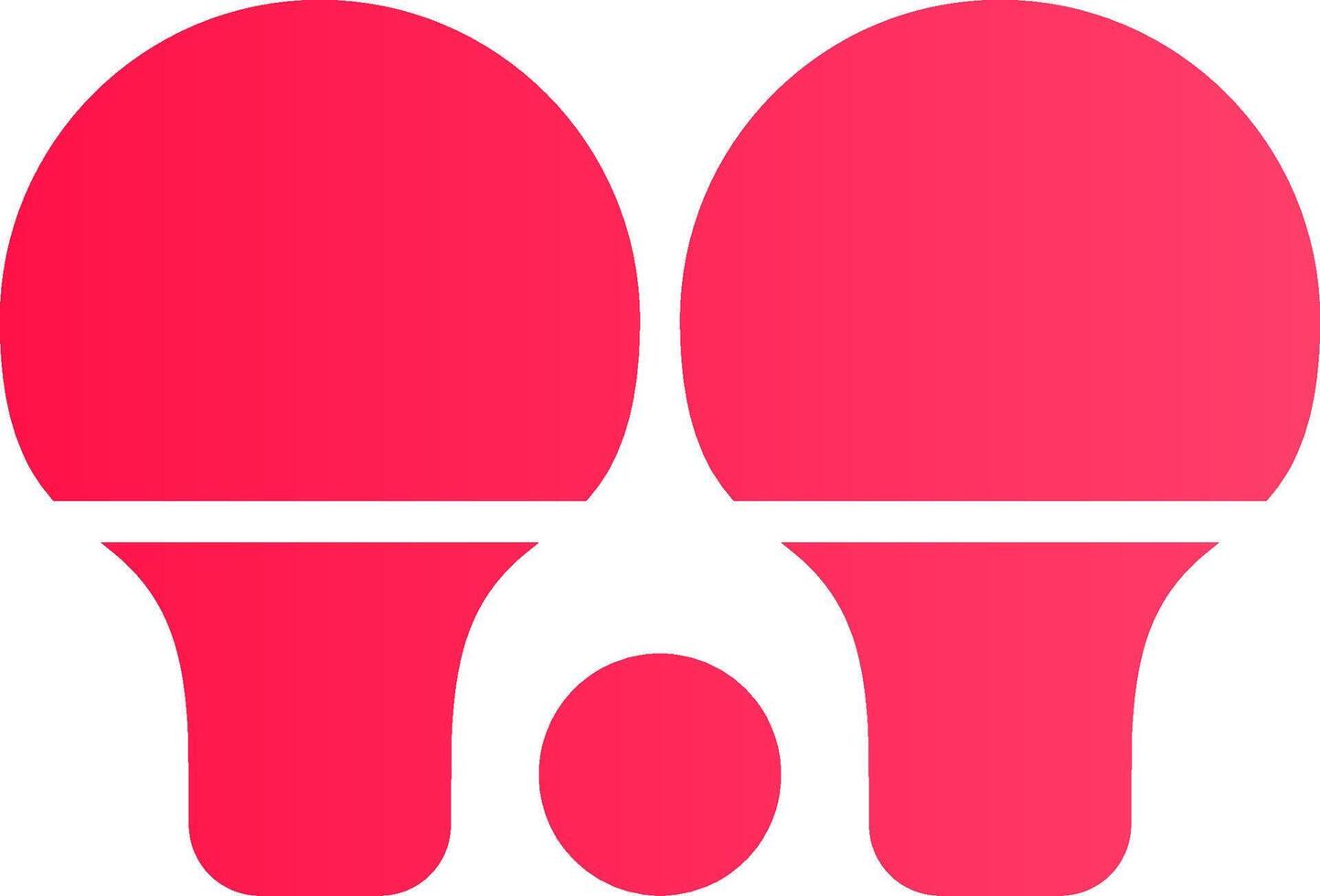 diseño de icono creativo de ping pong vector