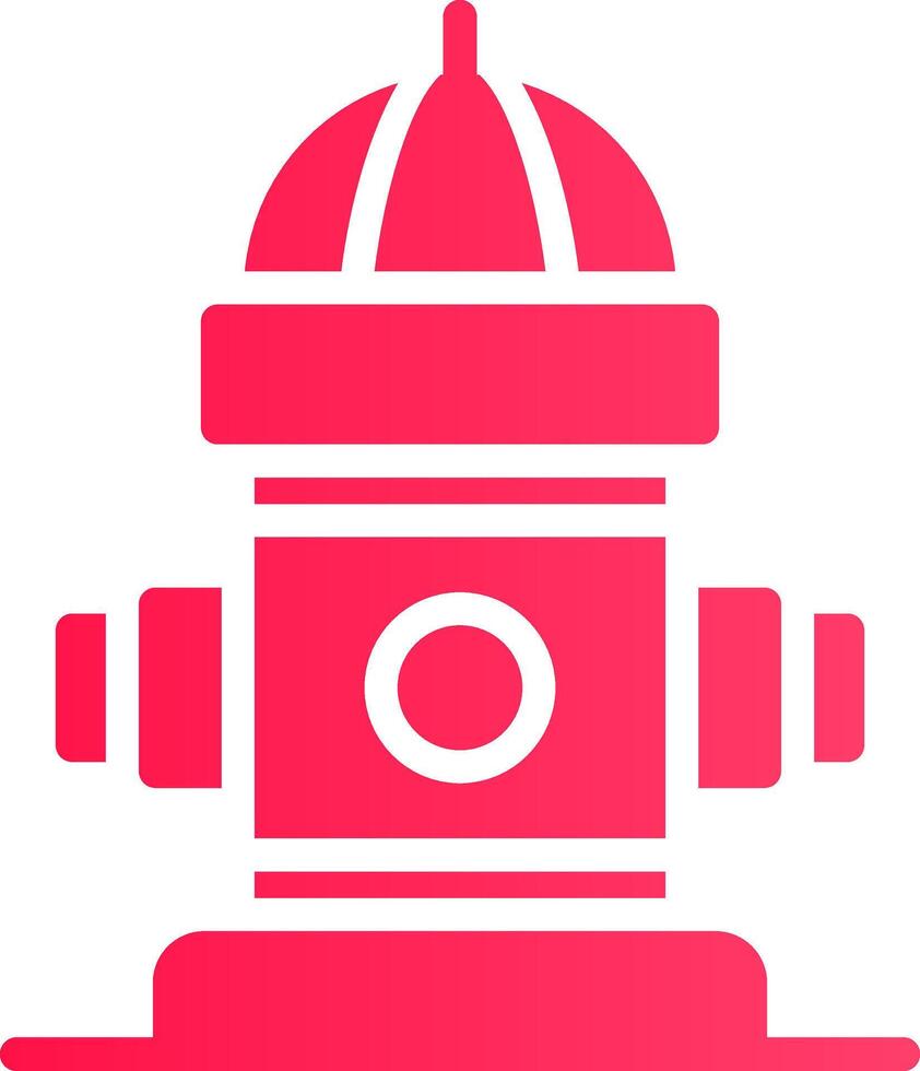 Fire Hydrant Creative Icon Design vector