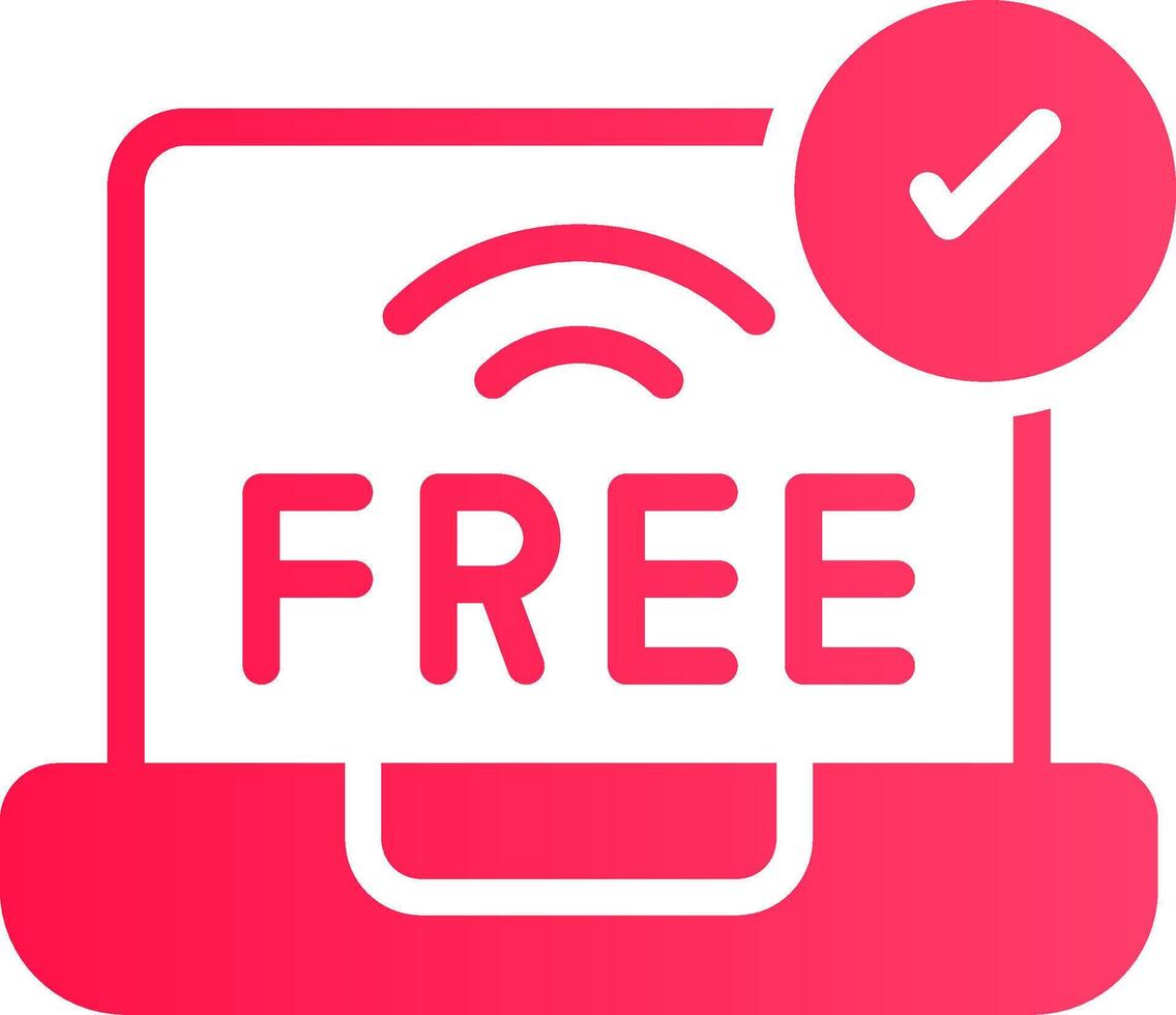 Free Wifi Creative Icon Design vector