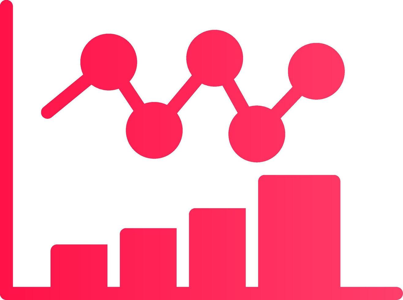 Bar Chart Creative Icon Design vector