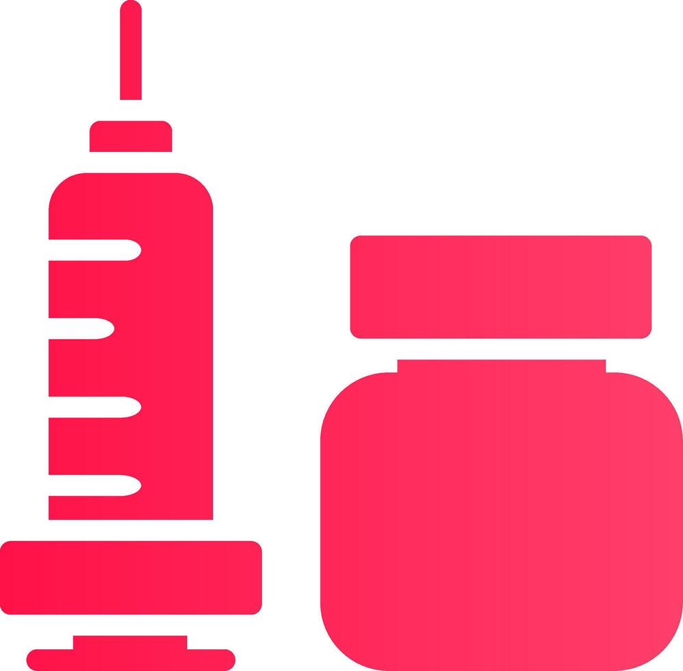 Vaccine Creative Icon Design vector