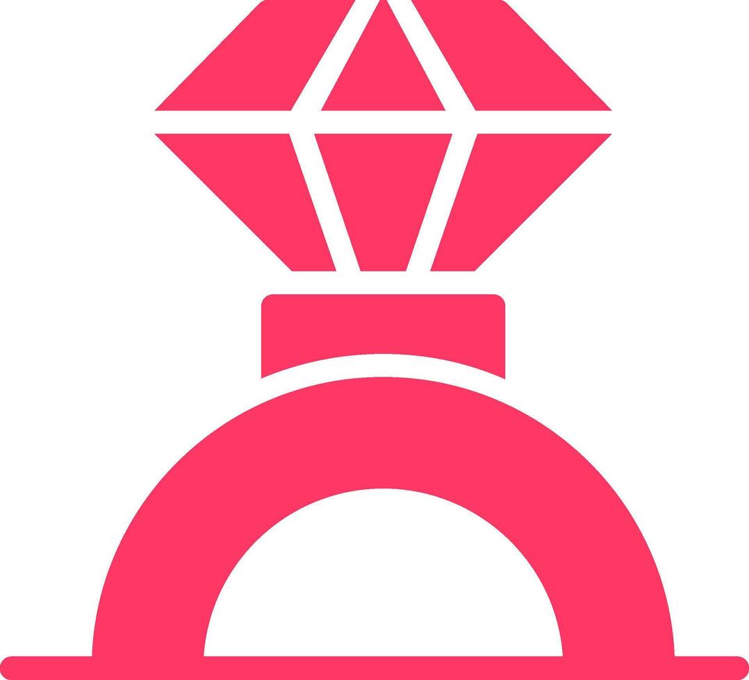 diseño de icono creativo de anillo de bodas vector