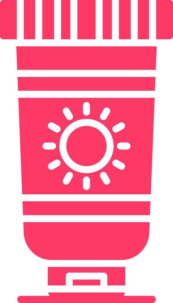Sunscreen Creative Icon Design vector