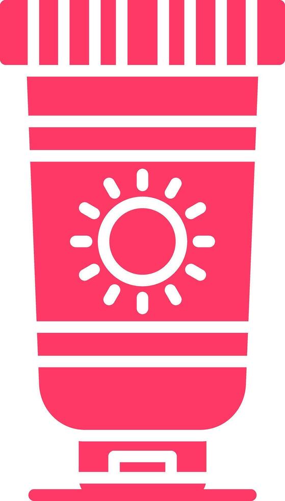 Sunscreen Creative Icon Design vector