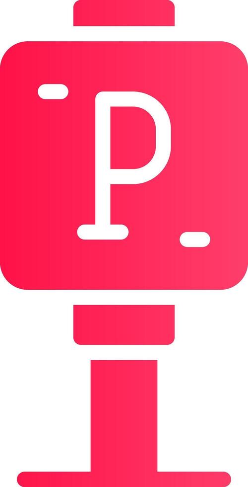 Parking Sign Creative Icon Design vector