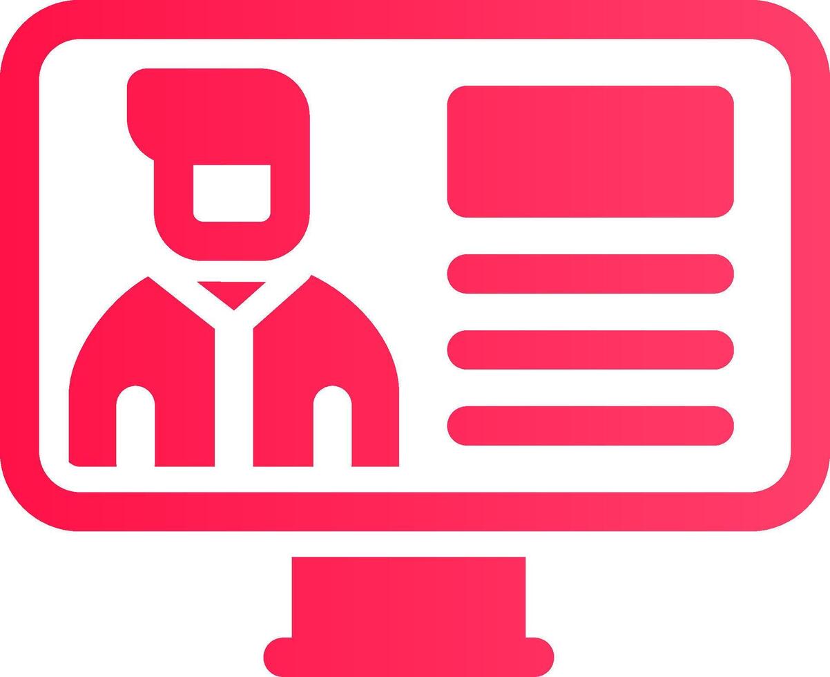 Online Lecture Creative Icon Design vector