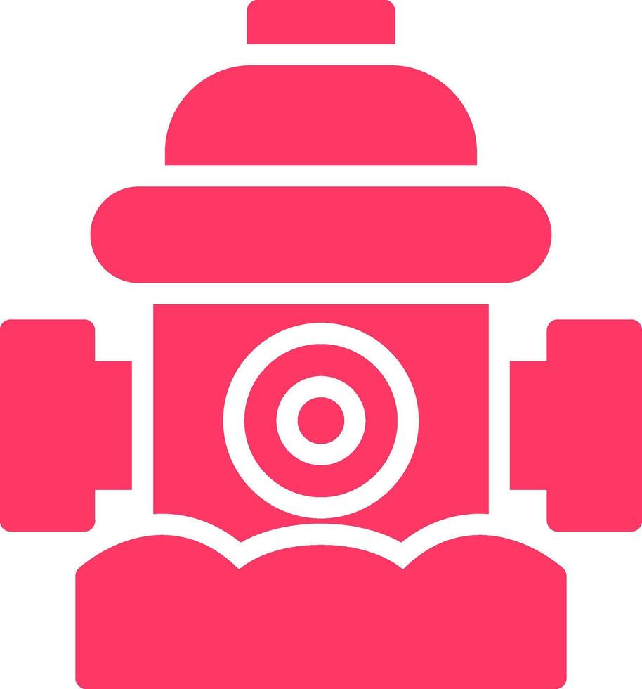 Fire Hydrant Creative Icon Design vector