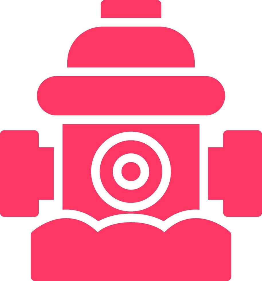 Fire Hydrant Creative Icon Design vector