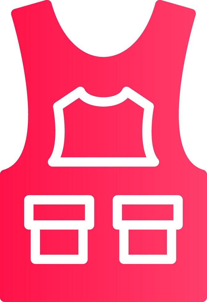 Bulletproof Vest Creative Icon Design vector