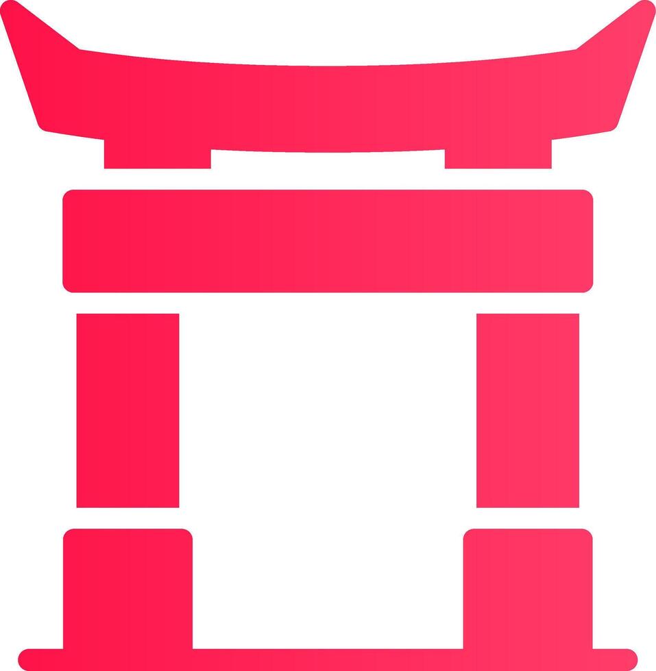 diseño de icono creativo de puerta torii vector