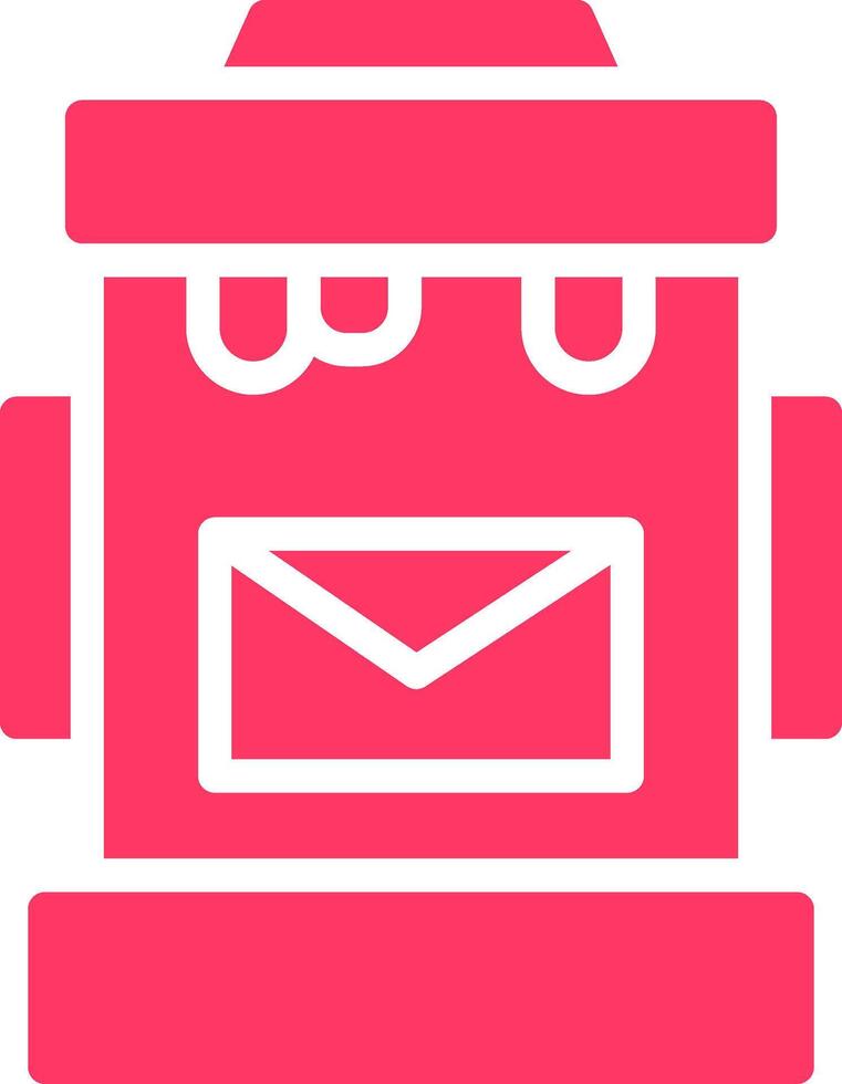 Postbox Creative Icon Design vector