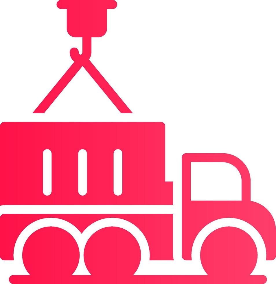 Container Truck Creative Icon Design vector