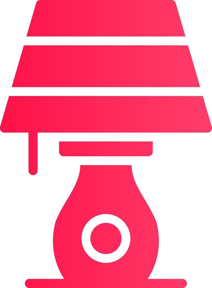 Table Lamp Creative Icon Design vector