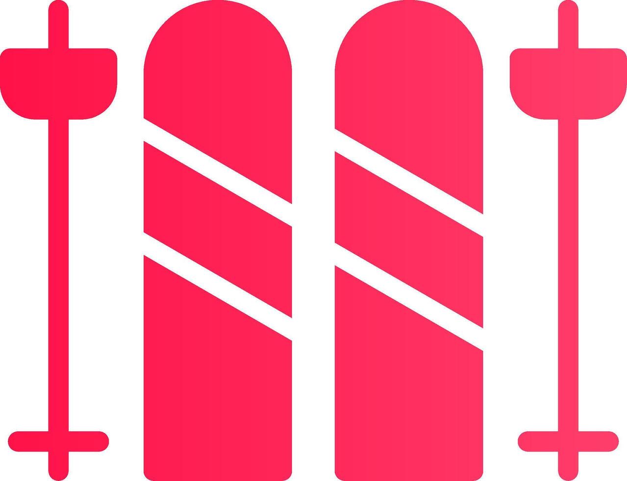 Skis Creative Icon Design vector