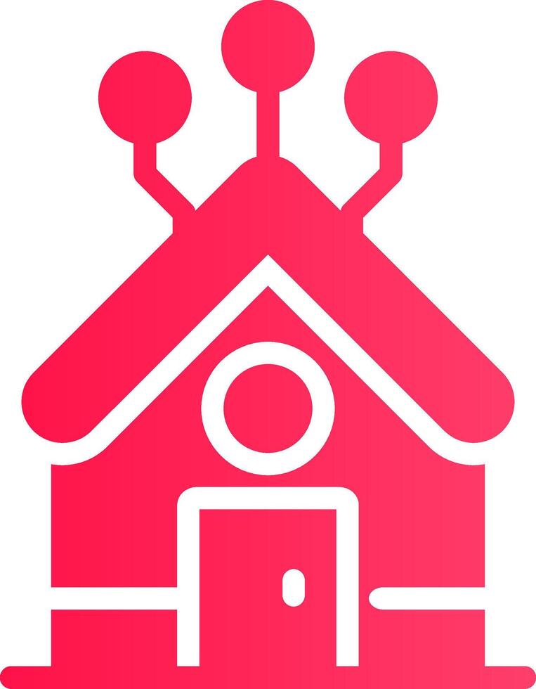 hogar red creativo icono diseño vector
