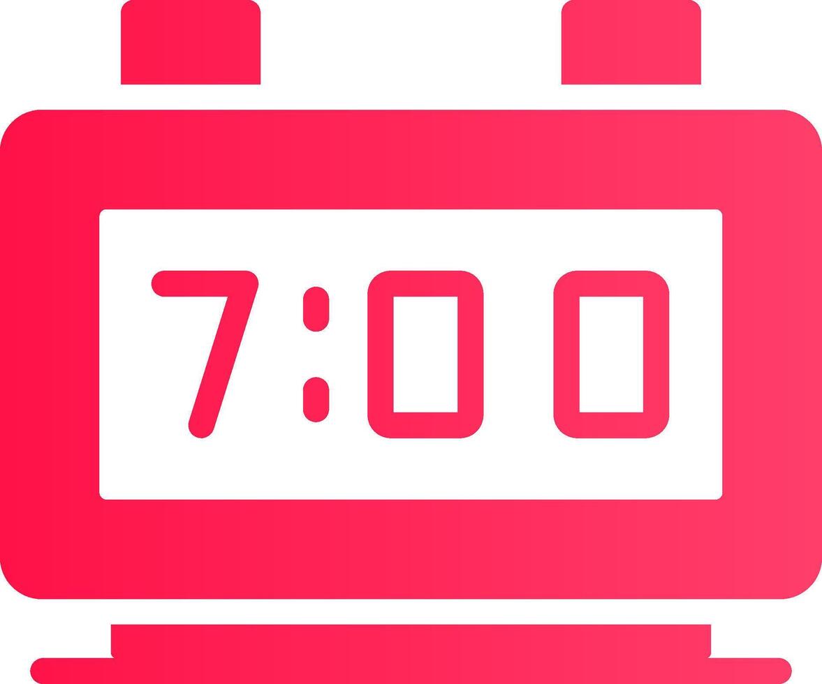 Digital Clock Creative Icon Design vector