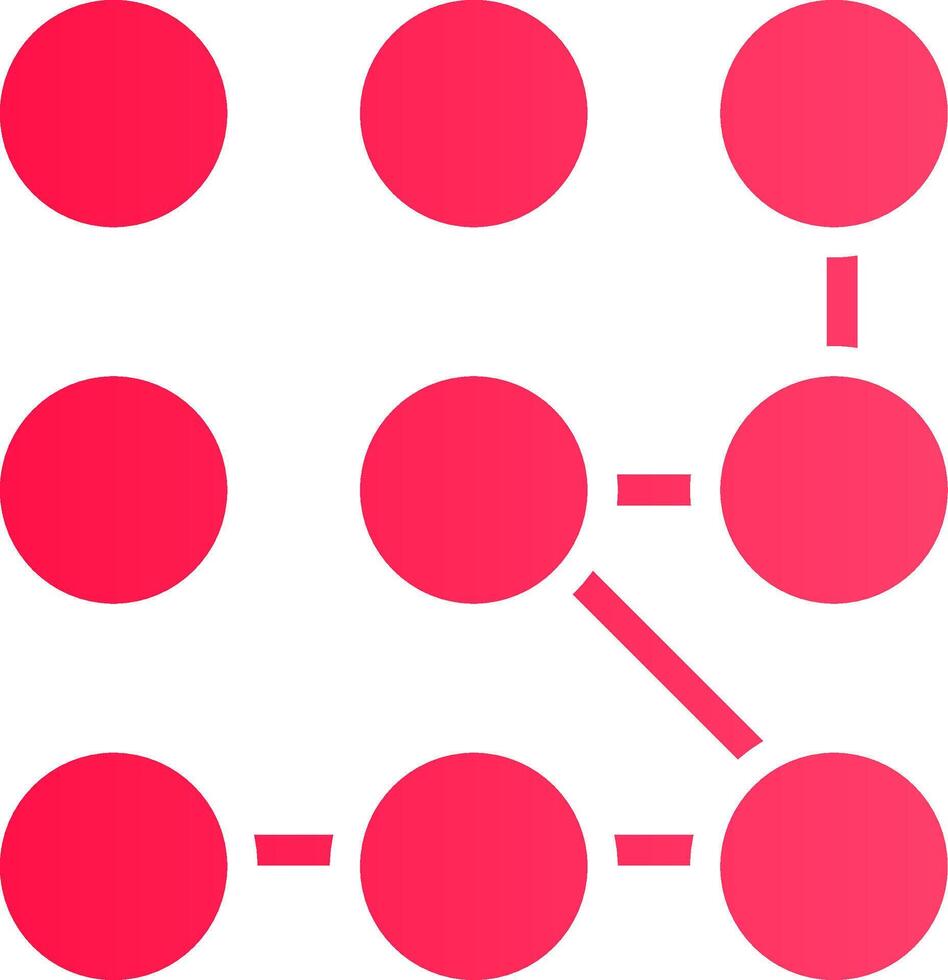 Pattern Lock Creative Icon Design vector