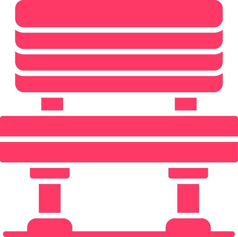 Bench Creative Icon Design vector