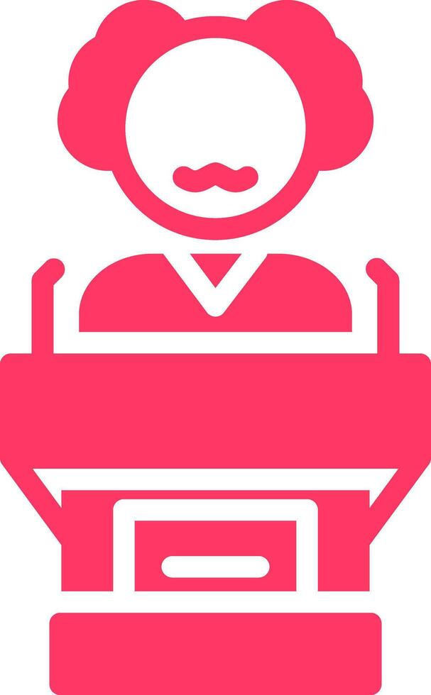 Politician Creative Icon Design vector