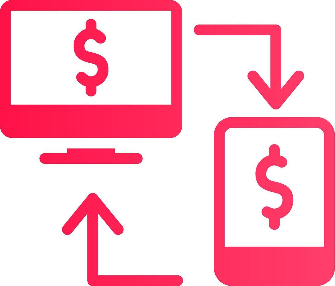 Online Transfer Creative Icon Design vector