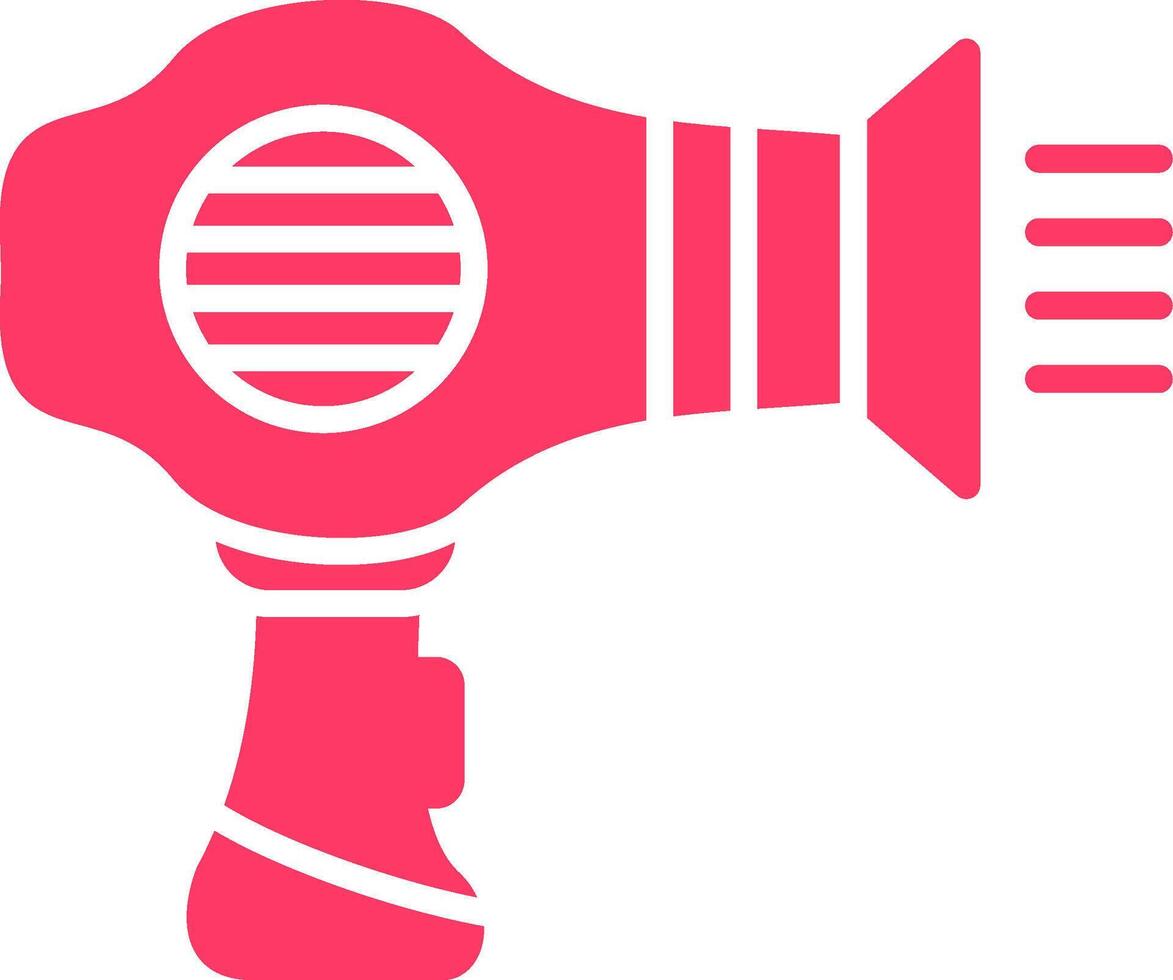 Hair Dryer Creative Icon Design vector