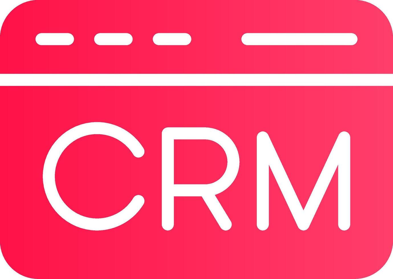 CRM Creative Icon Design vector
