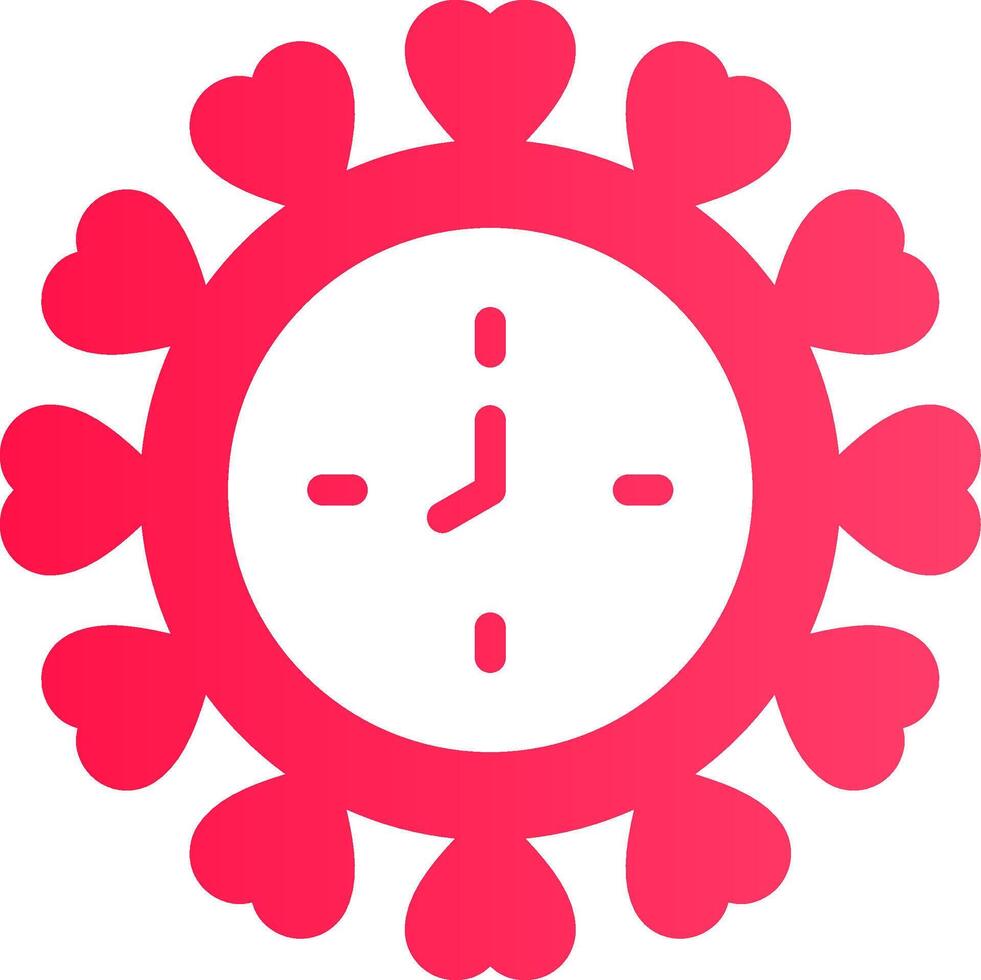 Wall Clock Creative Icon Design vector