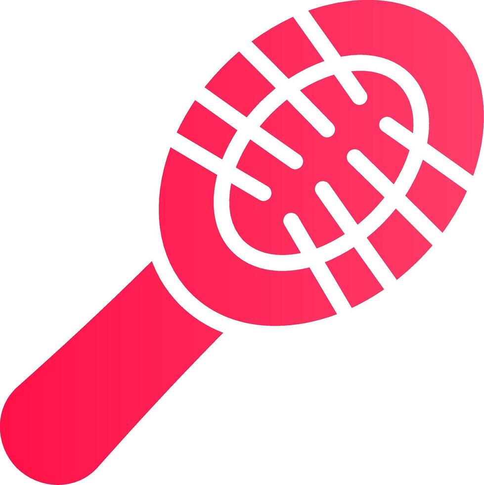 Hairbrush Creative Icon Design vector