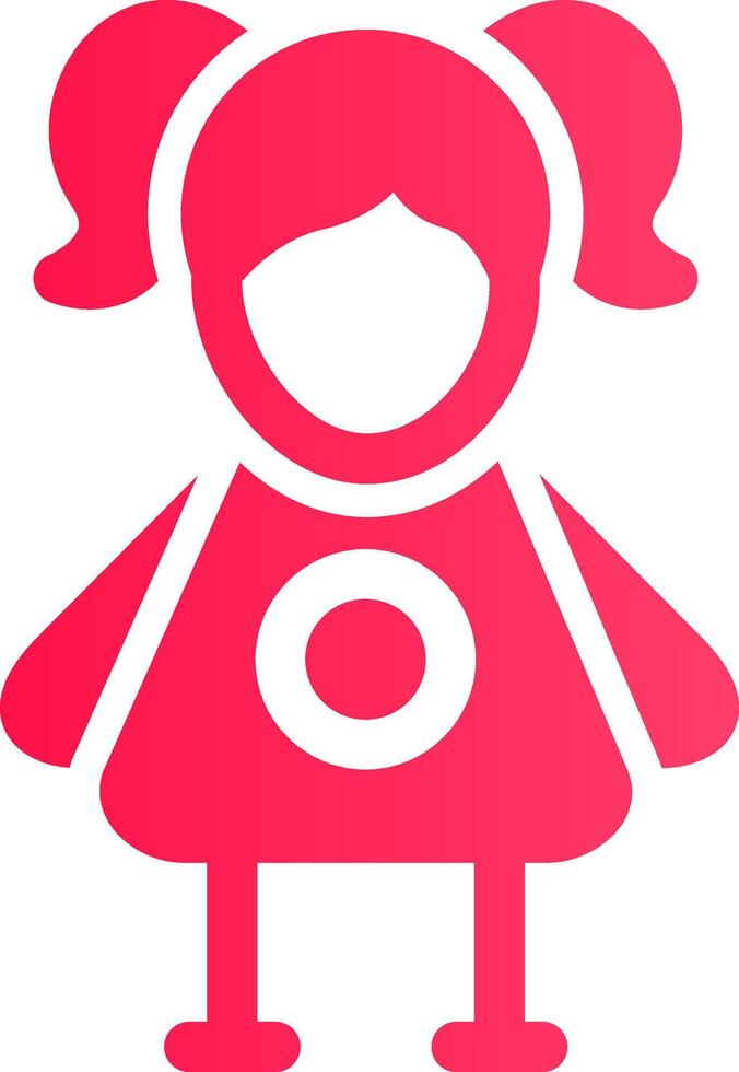 Doll Creative Icon Design vector