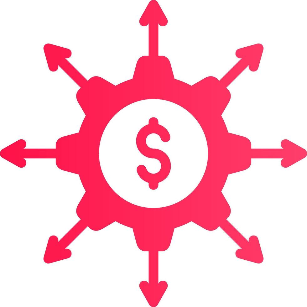 Crowdfunding Portal Creative Icon Design vector
