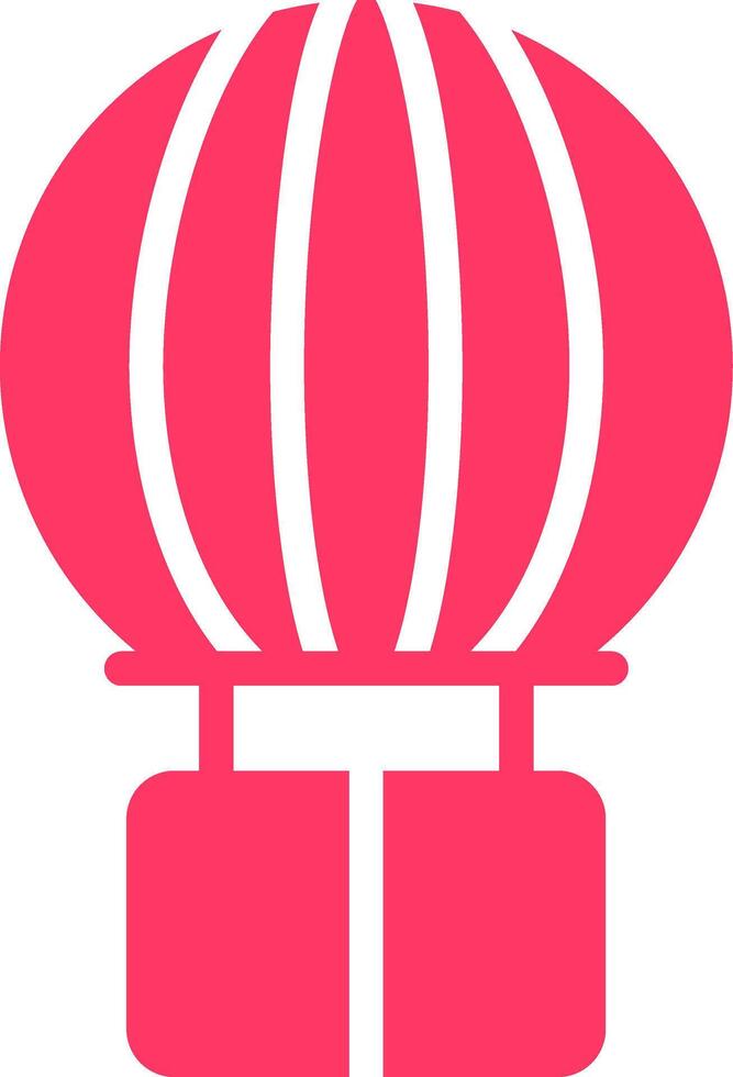Hot Air Balloon Creative Icon Design vector