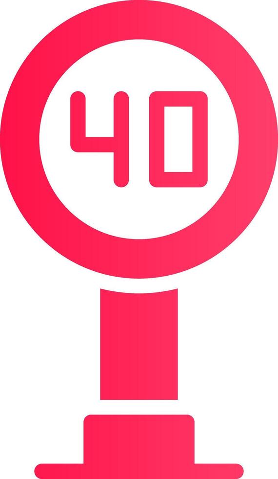 Speed Sign Creative Icon Design vector
