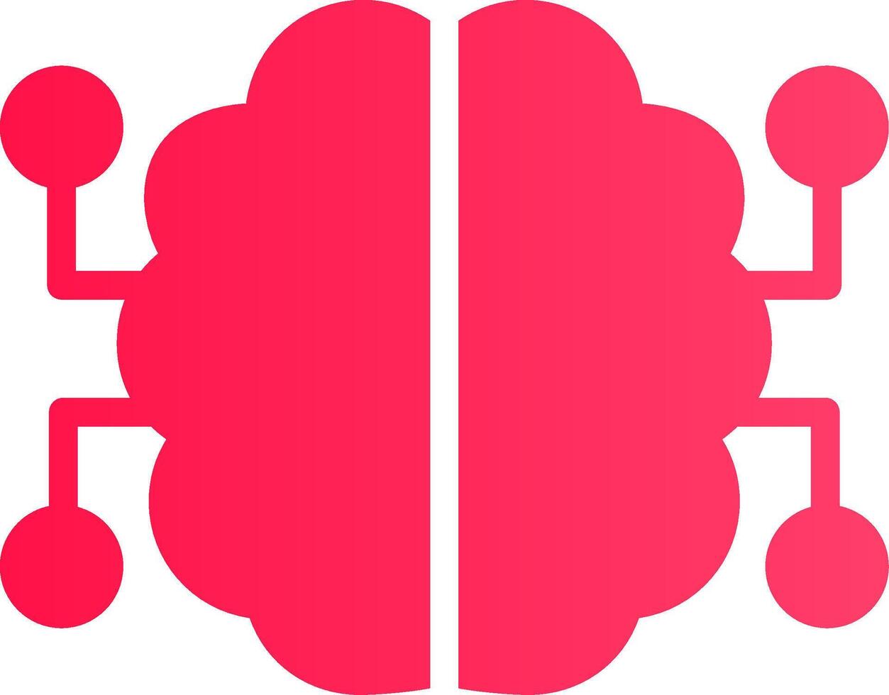 Neurons Circuit Creative Icon Design vector