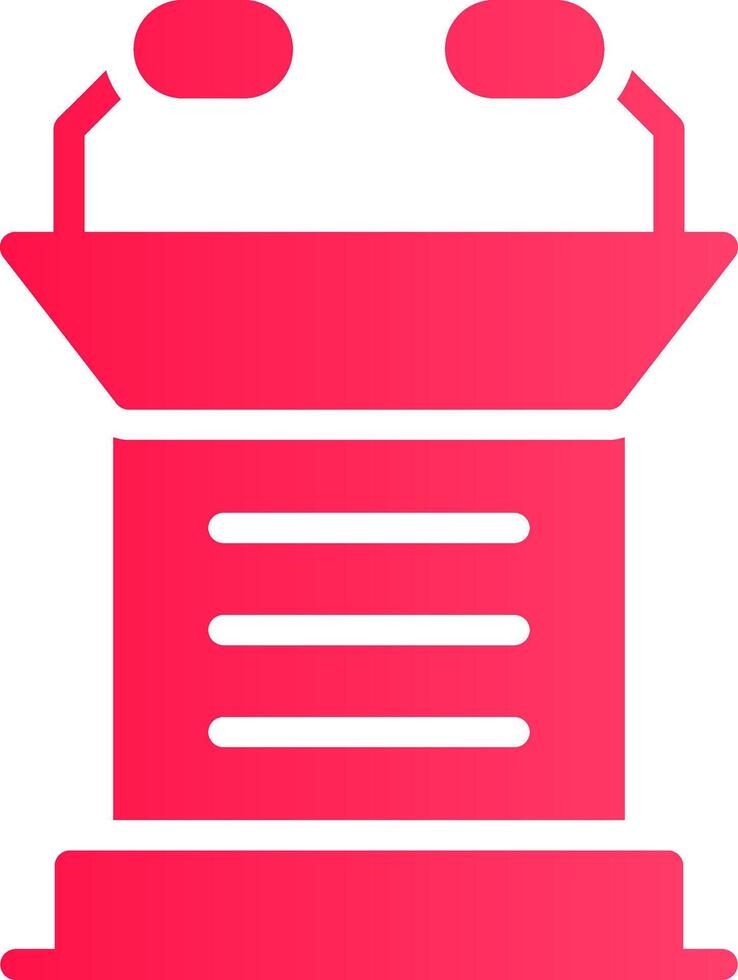 Lectern Creative Icon Design vector