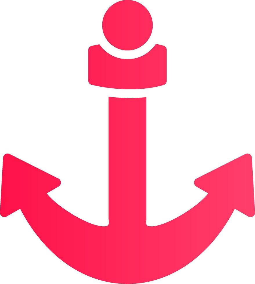 Anchor Creative Icon Design vector