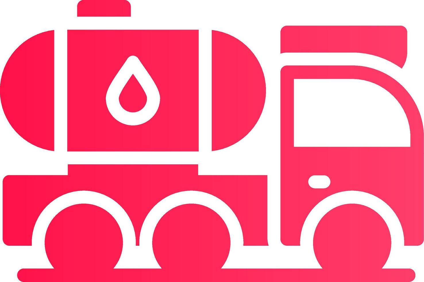 Tanker Truck Creative Icon Design vector