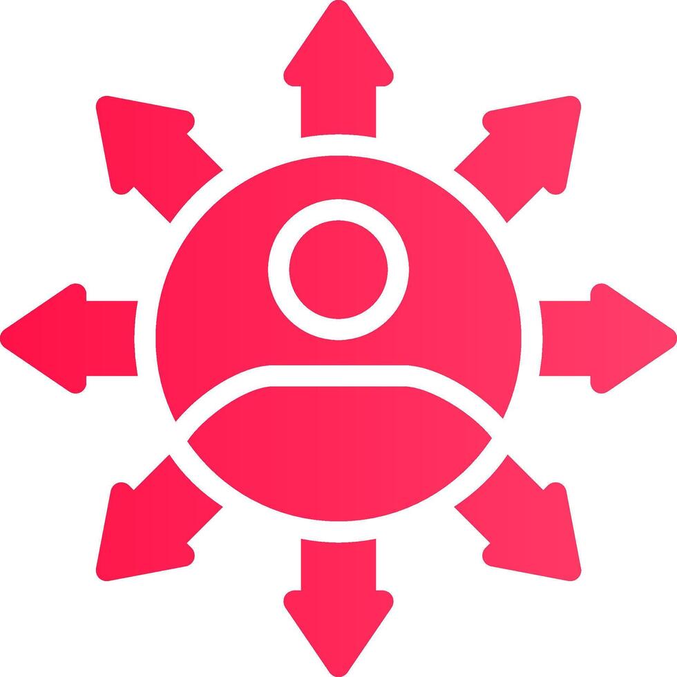 Influence Creative Icon Design vector