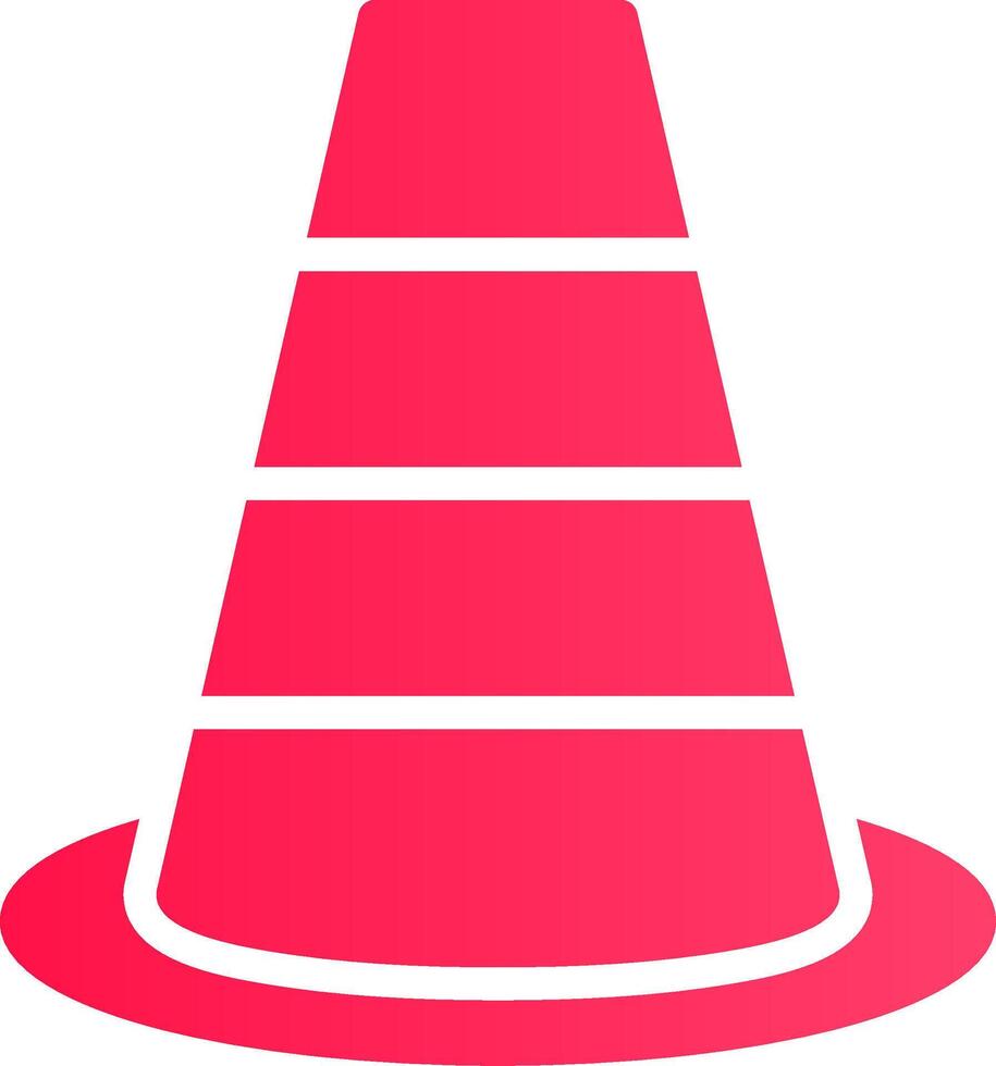 Traffic Cone Creative Icon Design vector