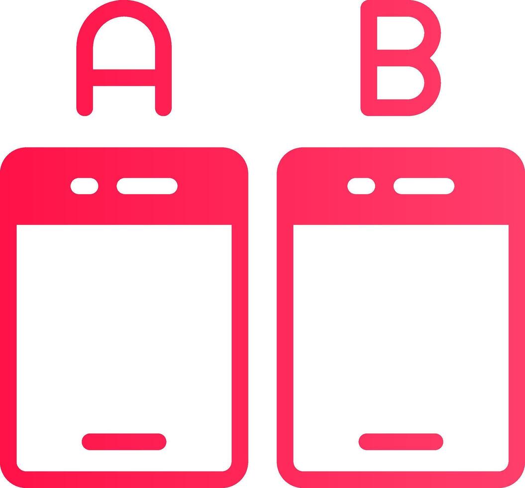 Ab Testing Creative Icon Design vector