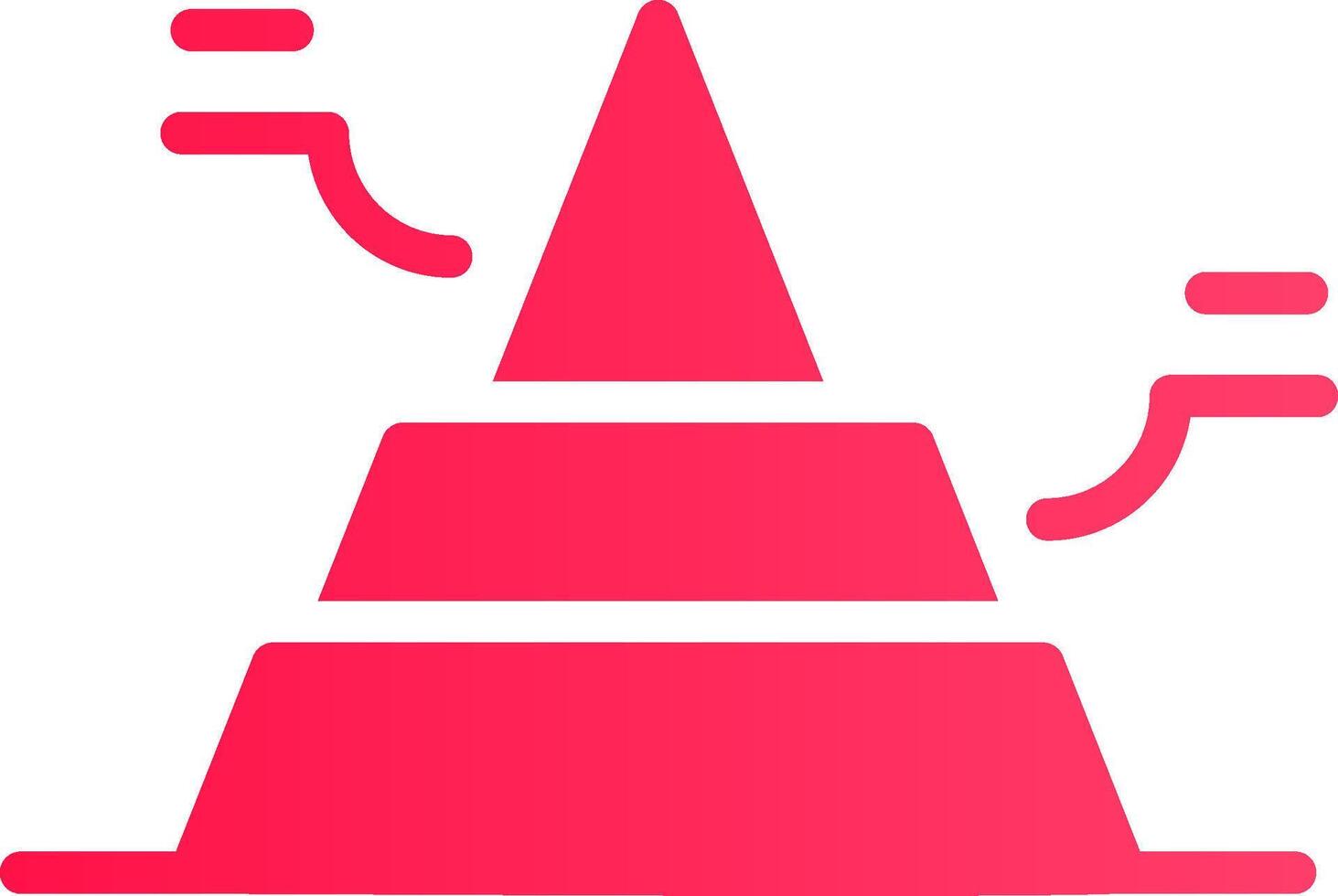 básico pirámide creativo icono diseño vector