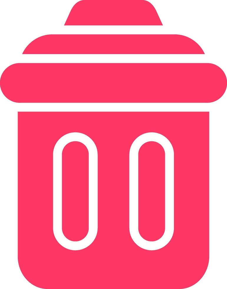 Trash Bin Creative Icon Design vector