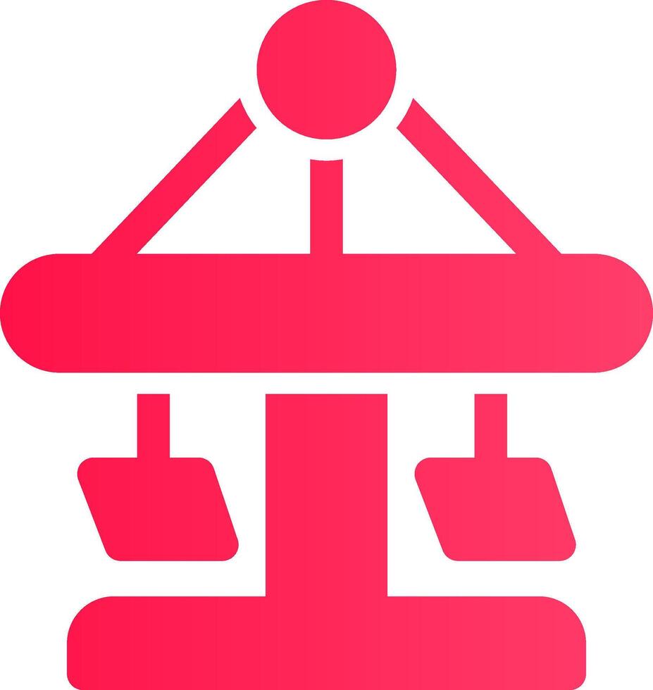 Merry Go Round Creative Icon Design vector