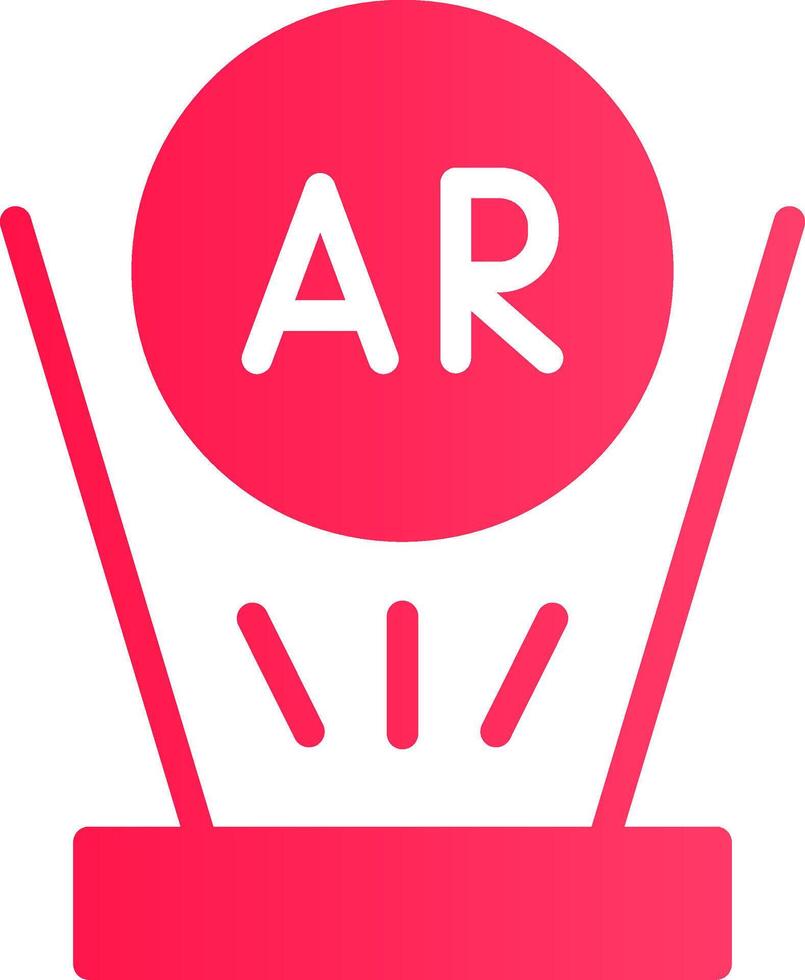 Augmented Reality Creative Icon Design vector