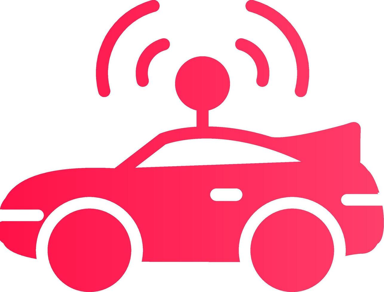 Autonomous Vehicle Creative Icon Design vector