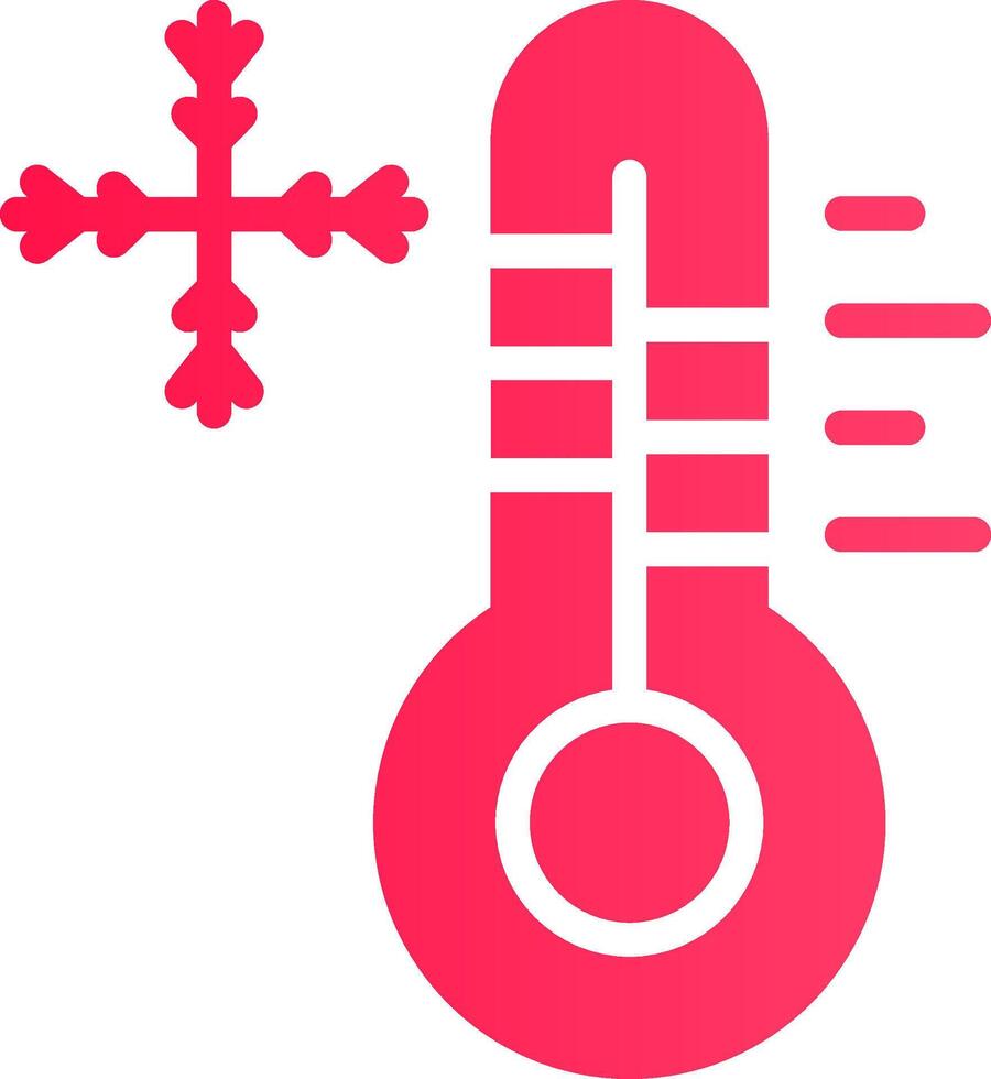 Cold Temperature Creative Icon Design vector