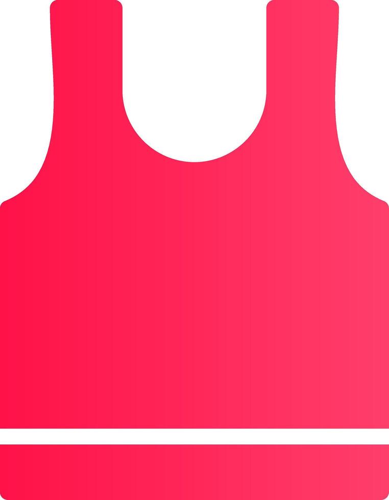 Tank Top Creative Icon Design vector