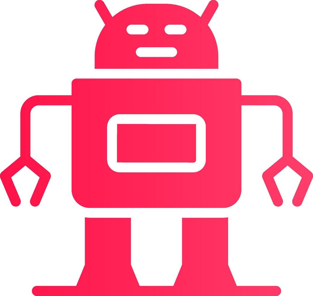 diseño de icono creativo robot vector