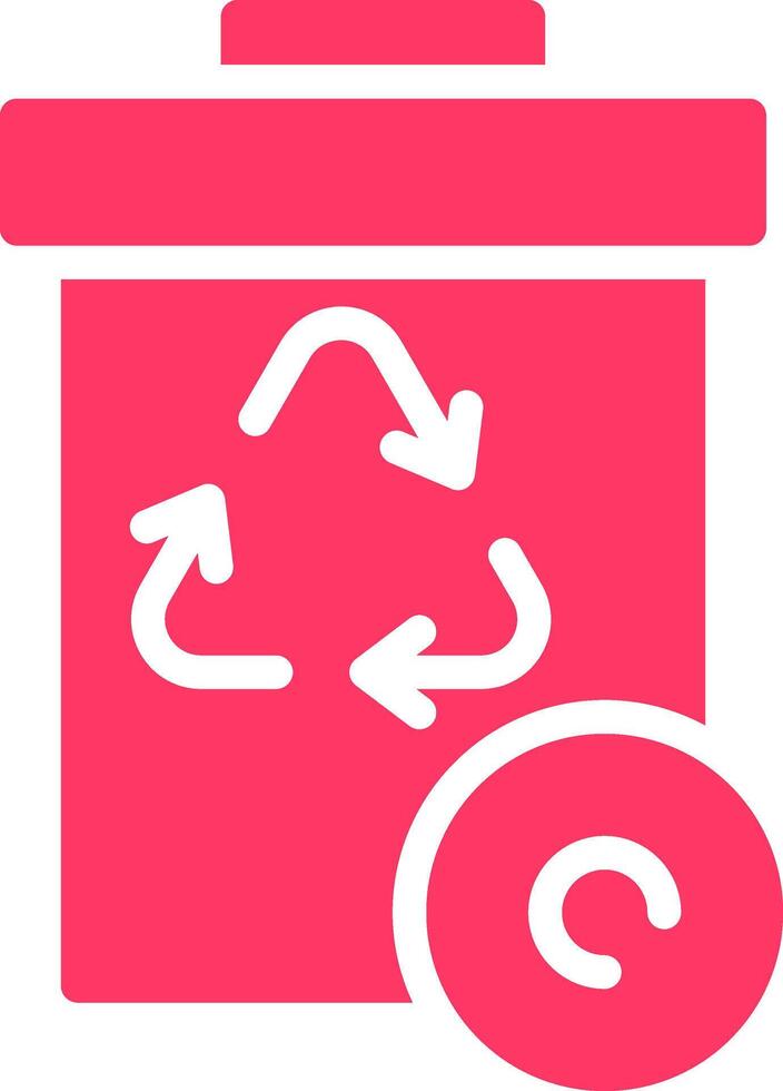 Recycle Bin Creative Icon Design vector