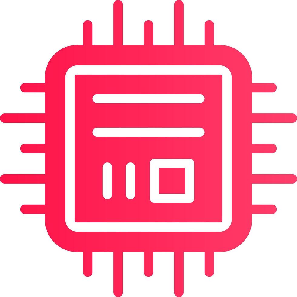 Microchip Creative Icon Design vector