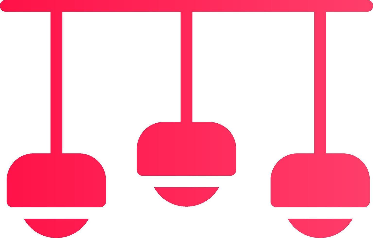 Ceiling Light Creative Icon Design vector